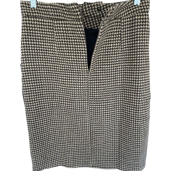 Commence Womens Skirt Houndstooth Side Button Slit Midi Skirt Size Large NWT - Picture 3 of 5